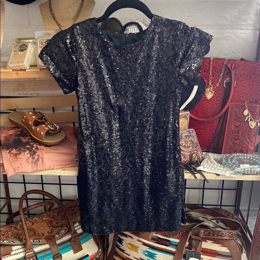 Sequin Black Dress